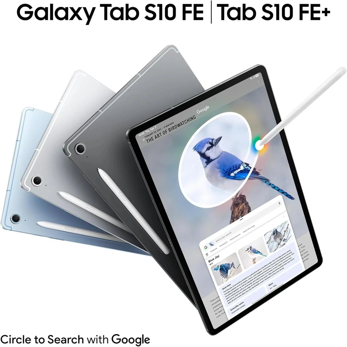 Galaxy Tab S10 FE 256GB. Tablet Android + S Pen. Galaxy AI. 8GB RAM. Pantalla de 10.9. Batería de Larga Duración. Azul. Garantía del Fabricante 3