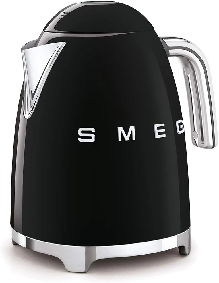 Retro style 7-tank electric kettle. featuring automatic power-off function. detachable base and water level indicator. with matte Canobrandt finish.