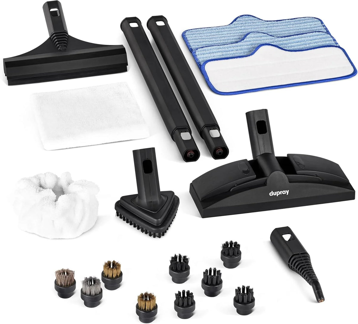 Steam cleaner. equipped with a 40-piece accessory set. has powerful functions and adopts a chemical-free cleaning method. It is suitable for cleaning floors. cars. tiles. gaps. etc. It can kill 99.9% of bacteria and viruses.