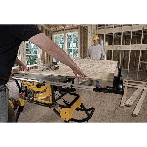 10 15A Table Saw with Rolling Stand – 32-1/2 Rip Capacity. Portable Jobsite Saw