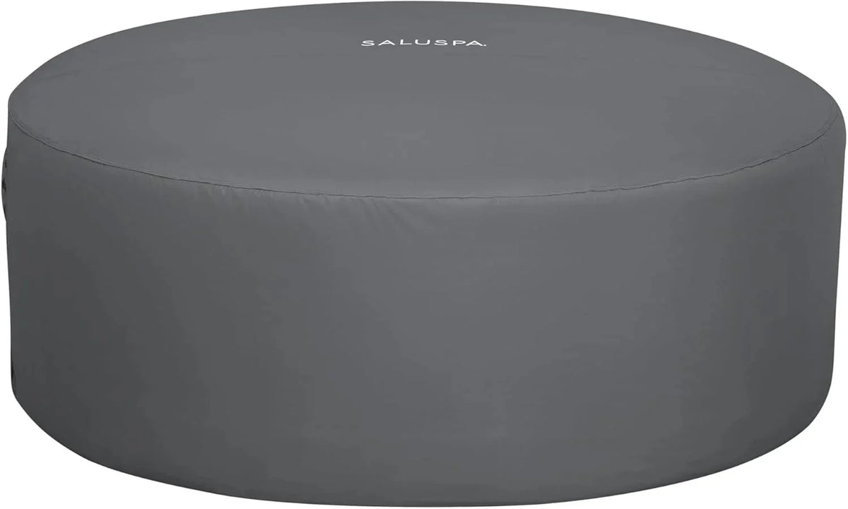 71 x 26-Inch Inflatable Hot Tub Spa for 2-4 Persons. Portable. with 2 Covers. Black
