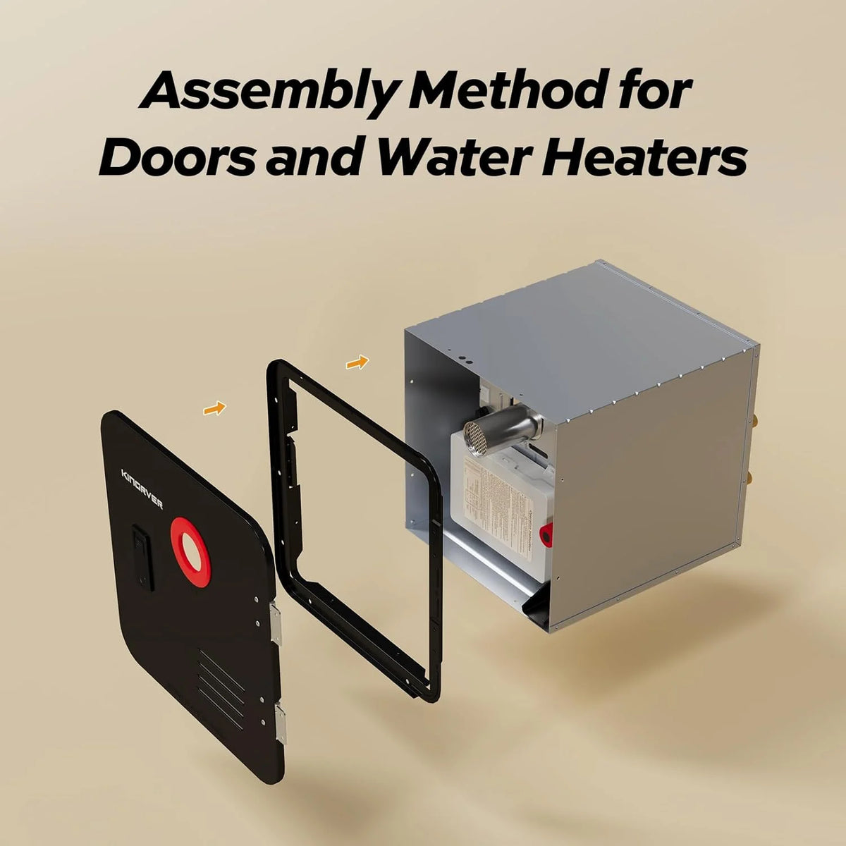 RV Tankless Water Heater without Door. . Propane Gas. DC 12V. 3 Optional Door Sizes 15x15. 15x18 and 18x18 for Refitment. Compatible with All RVs. Sufficient Power. High Altitude