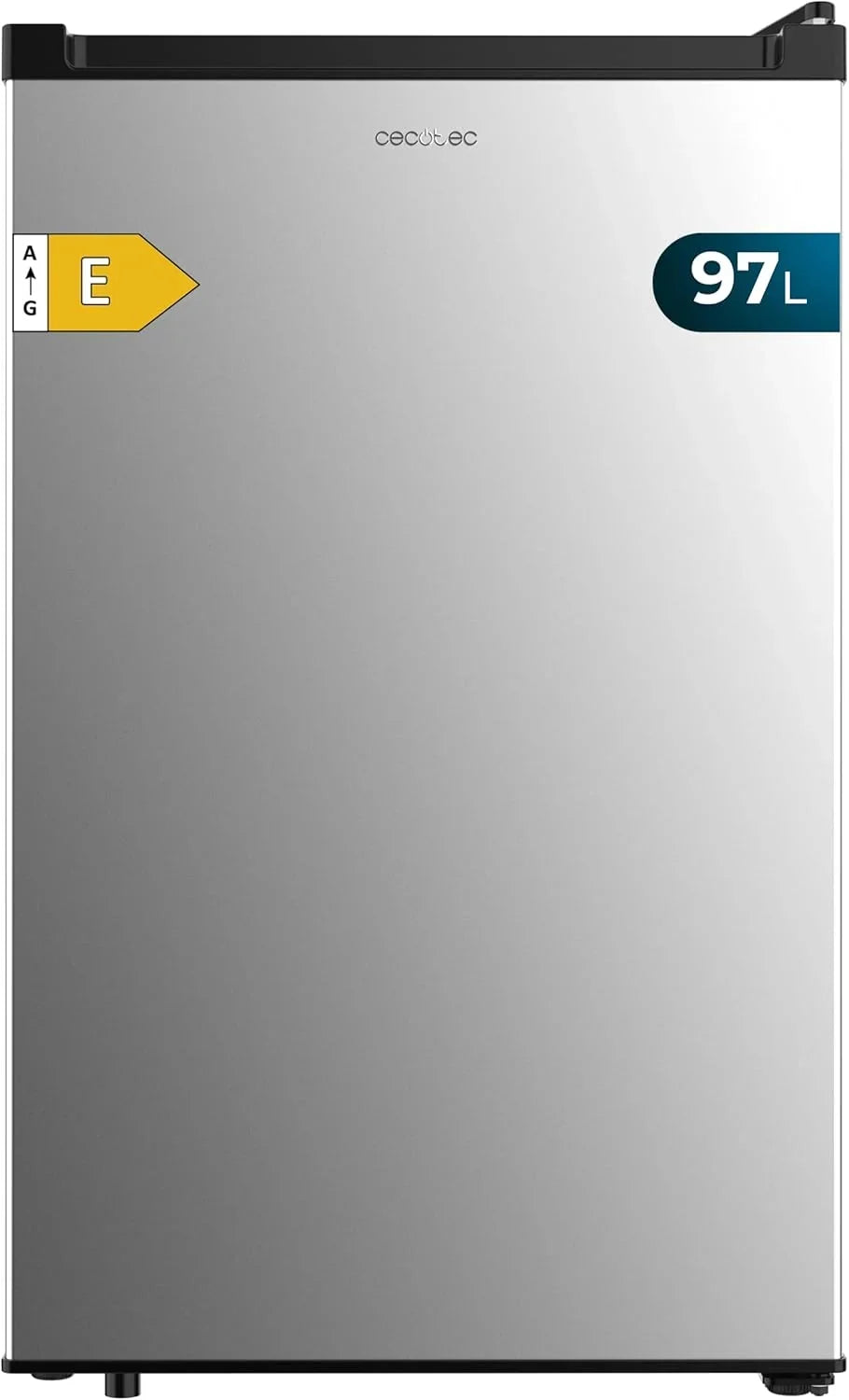 Cecotec Congelador Vertical Sobremesa 97 L Bolero CoolMarket TF 97 Inox. Clase Energética E. Diseño compacto. Puerta reversible. 3 Cajones. Medidas