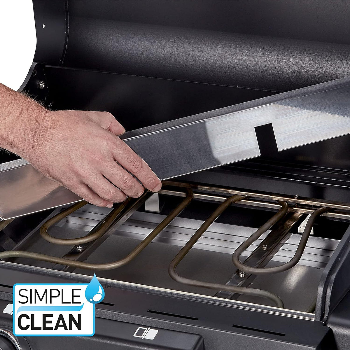 Enders Elektrogrill eCRAVE 2. mit Gussrost. Grillwagen mit viel Stauraum. SIMPLE CLEAN Reinigungssystem. 2 leistungsstarke Heizelemente. formstabile