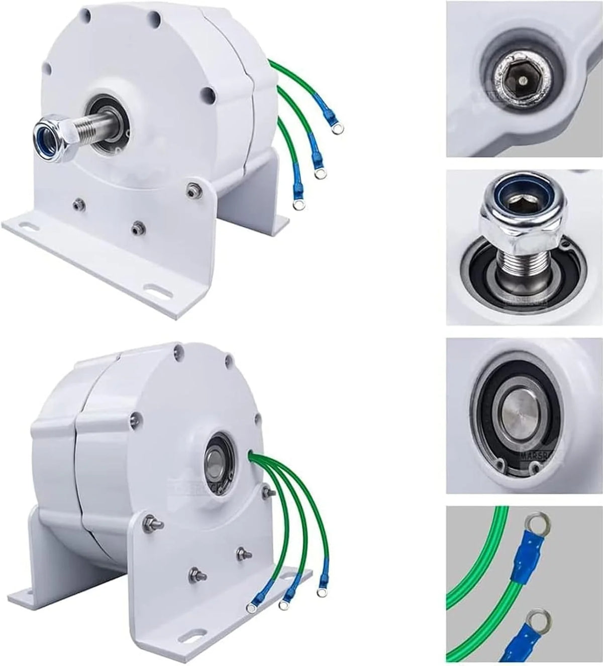 12.000W Low-RPM Permanent Magnet Generator. 12V/24V/48V/120V/220V Gearless Generator Motor for Wind Turbine. Water Turbine and DIY Power Generation
