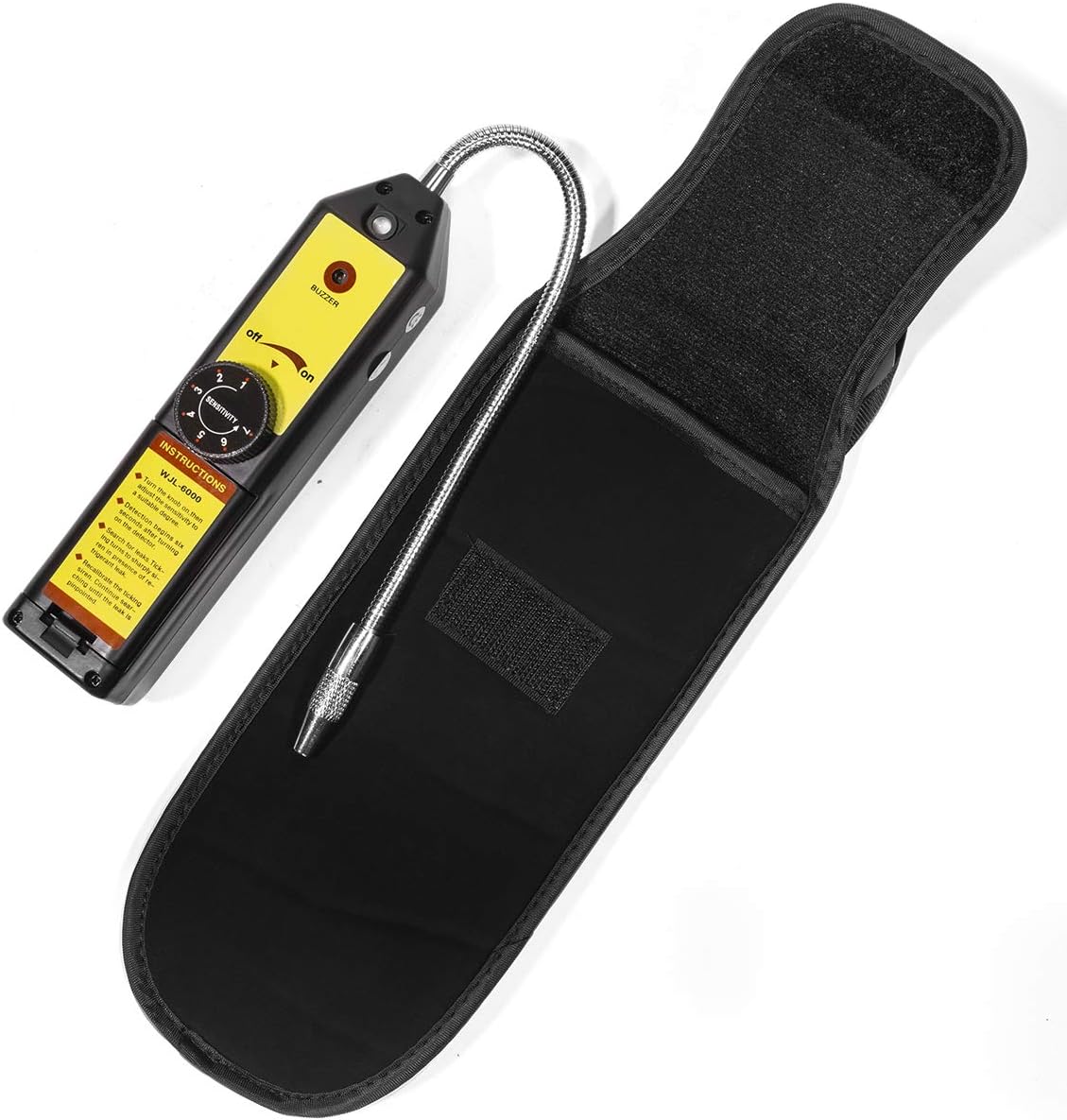 4 CFM HVAC A/C Refrigeration Vacuum Pump and Manifold Gauge Kit with R134a Tap. Leak Detector and Carrying Bag