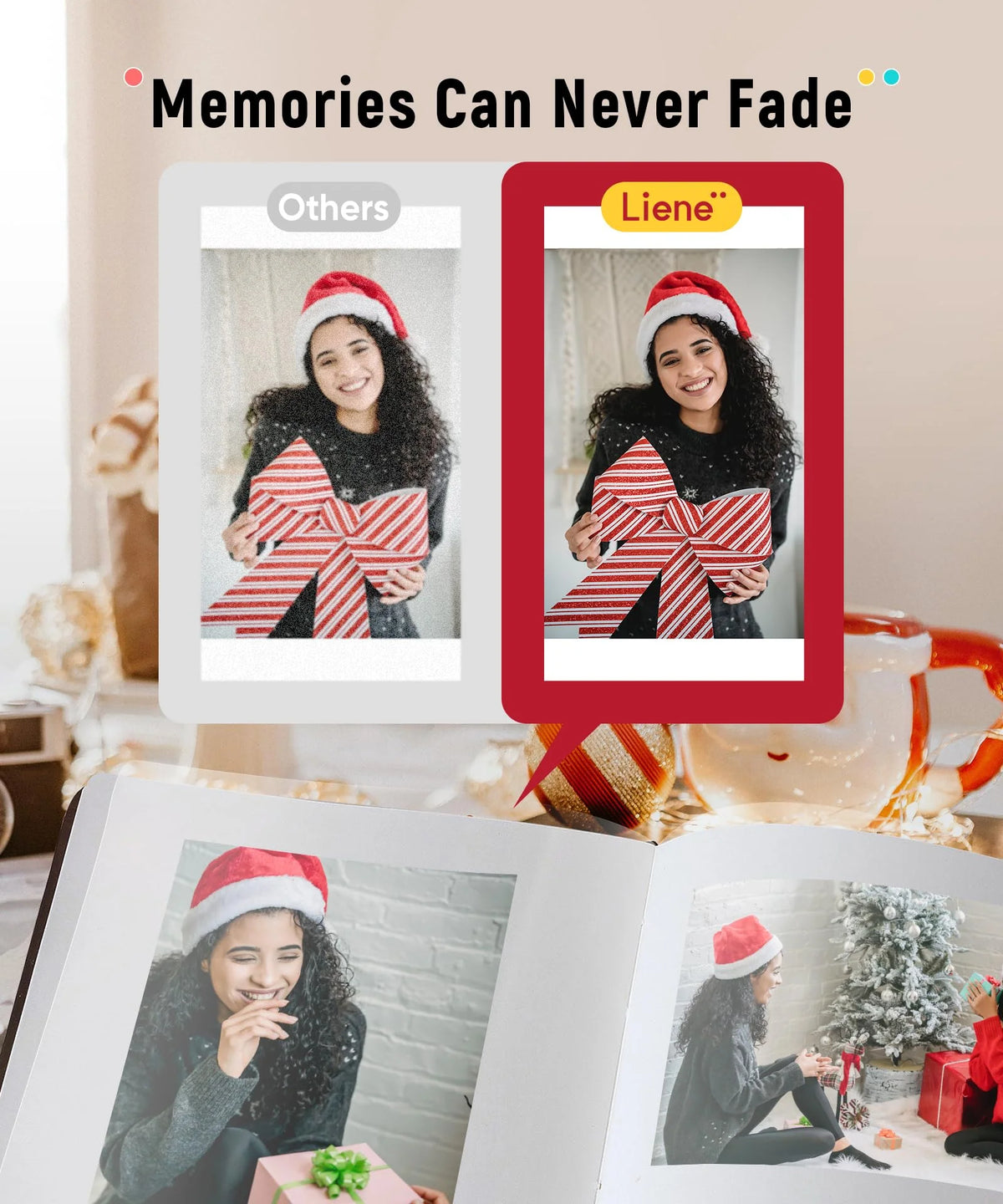 46-Photo Printer with Wi-Fi. 100 Sheets. Thermal Dye-Sublimation. Compatible with iPhone and Android