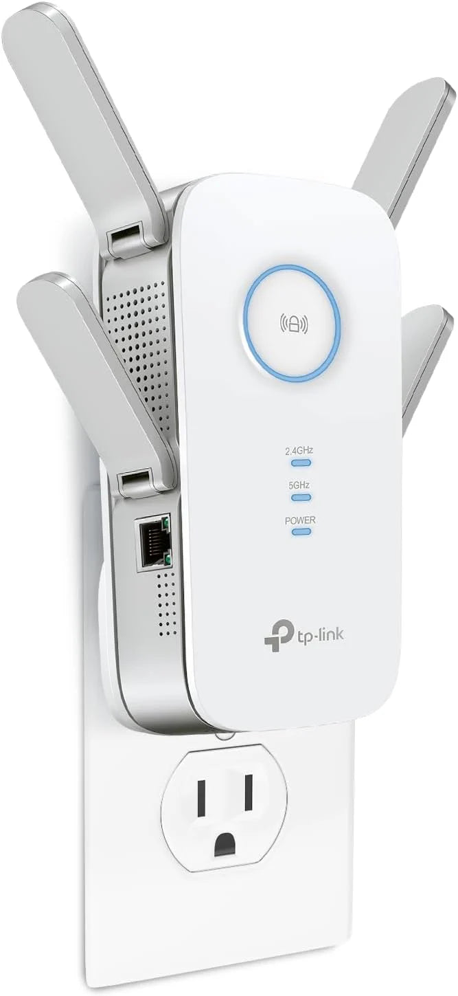 WiFi 7 booster and WiFi booster (RE655BE) - 11Gbps ultra-fast WiFi with three frequency bands. 2.5G multiple gigabit ports. MLO for seamless roaming. 320MHz channel. 4K-QAM technology