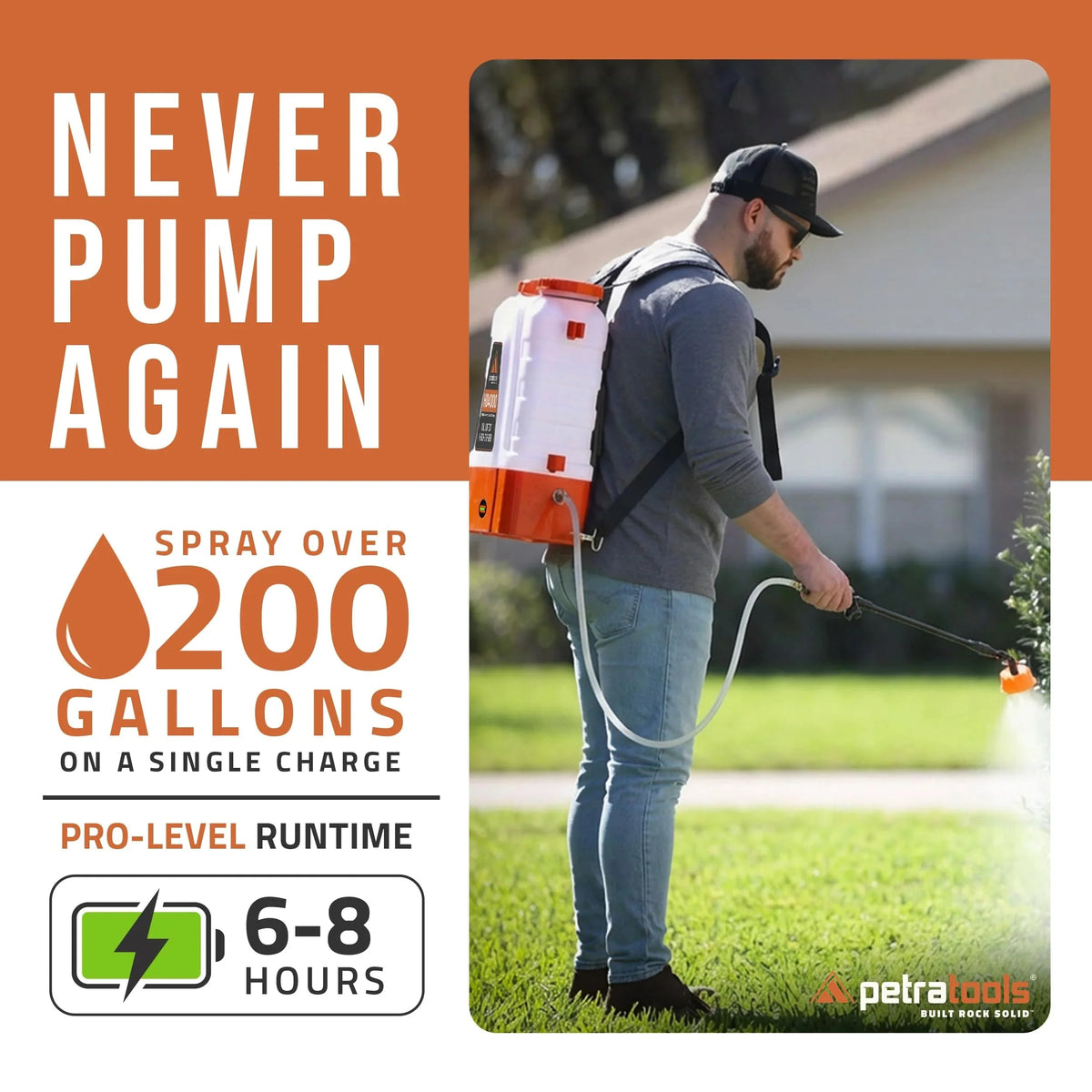 4 Gallon Battery Powered Backpack Sprayer. Rechargeable Cordless Garden and Lawn Pump Sprayer
