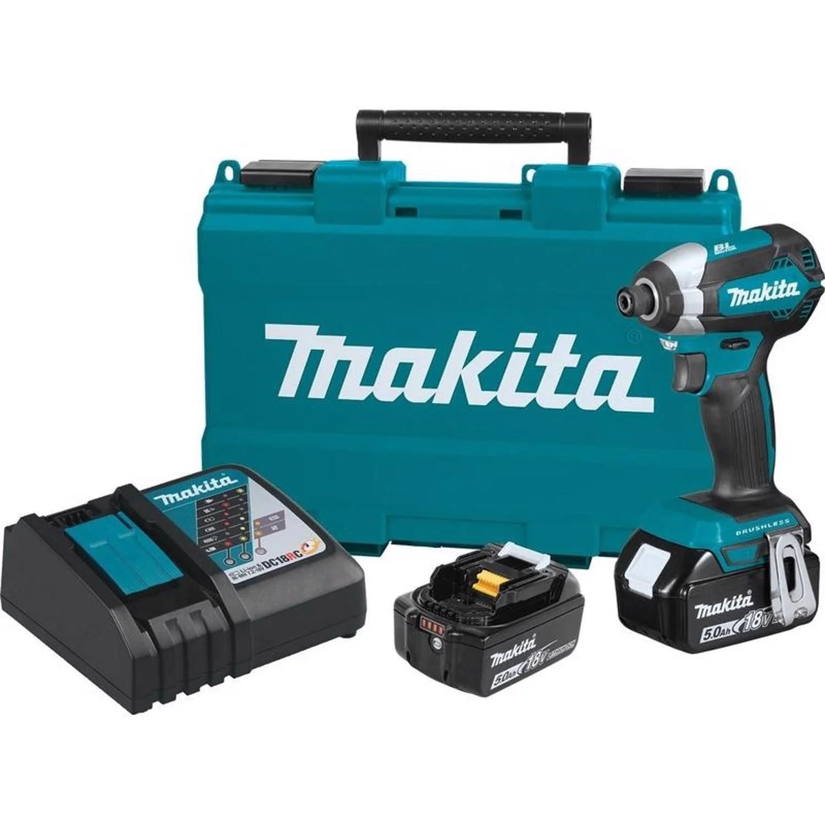 18V Brushless Impact Driver Kit – 1/4 Cordless with Battery & Charger