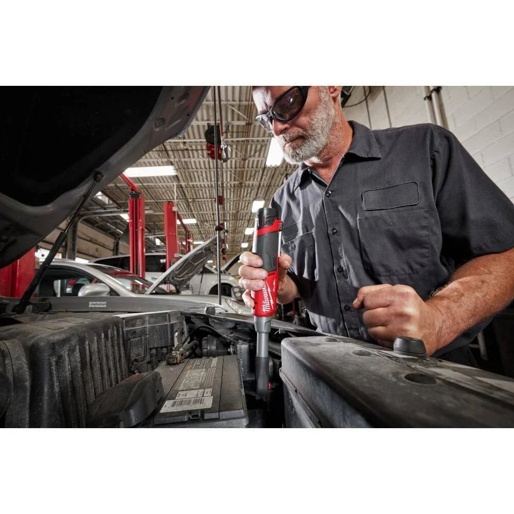 12V Cordless Extended Reach High-Speed Ratchet Set. 1/4-Inch and 3/8-Inch Drive Electric Ratchets. Lithium-Ion Battery Powered