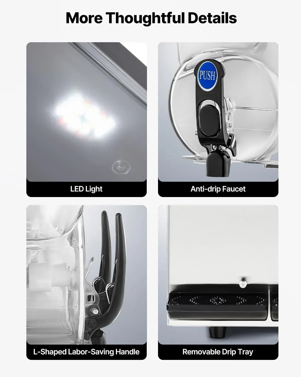 15L x 2 Double-Tank Commercial Slushy Machine. Stainless Steel. Frozen Drink Machine