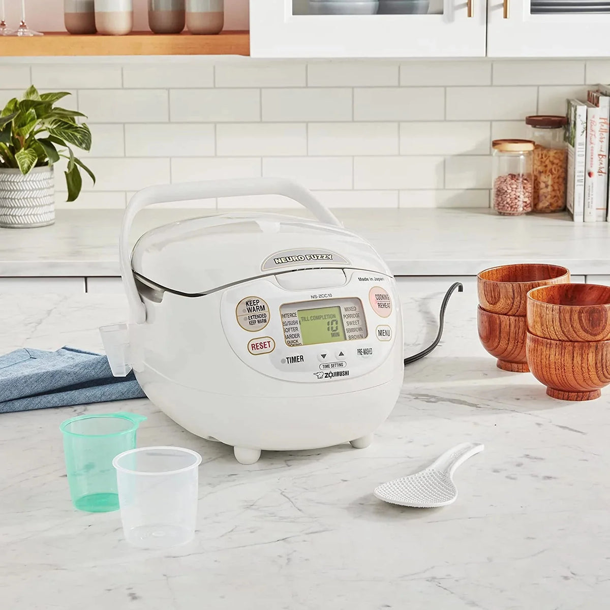 5.5-Cup Rice Cooker. Made in Japan. Premium White
