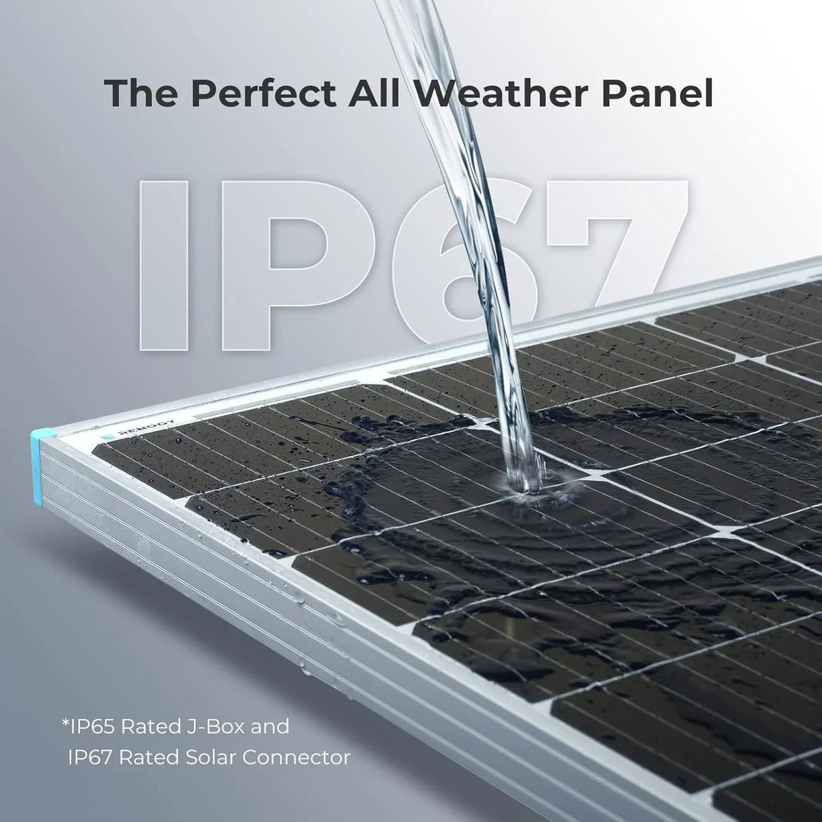 Solar Panel 100 Watt 12 Volt. High-Efficiency Monocrystalline PV Module Power Charger for RV Marine Rooftop Farm Battery and Other Off-Grid Applications. RNG-100D-SS. Single 100W