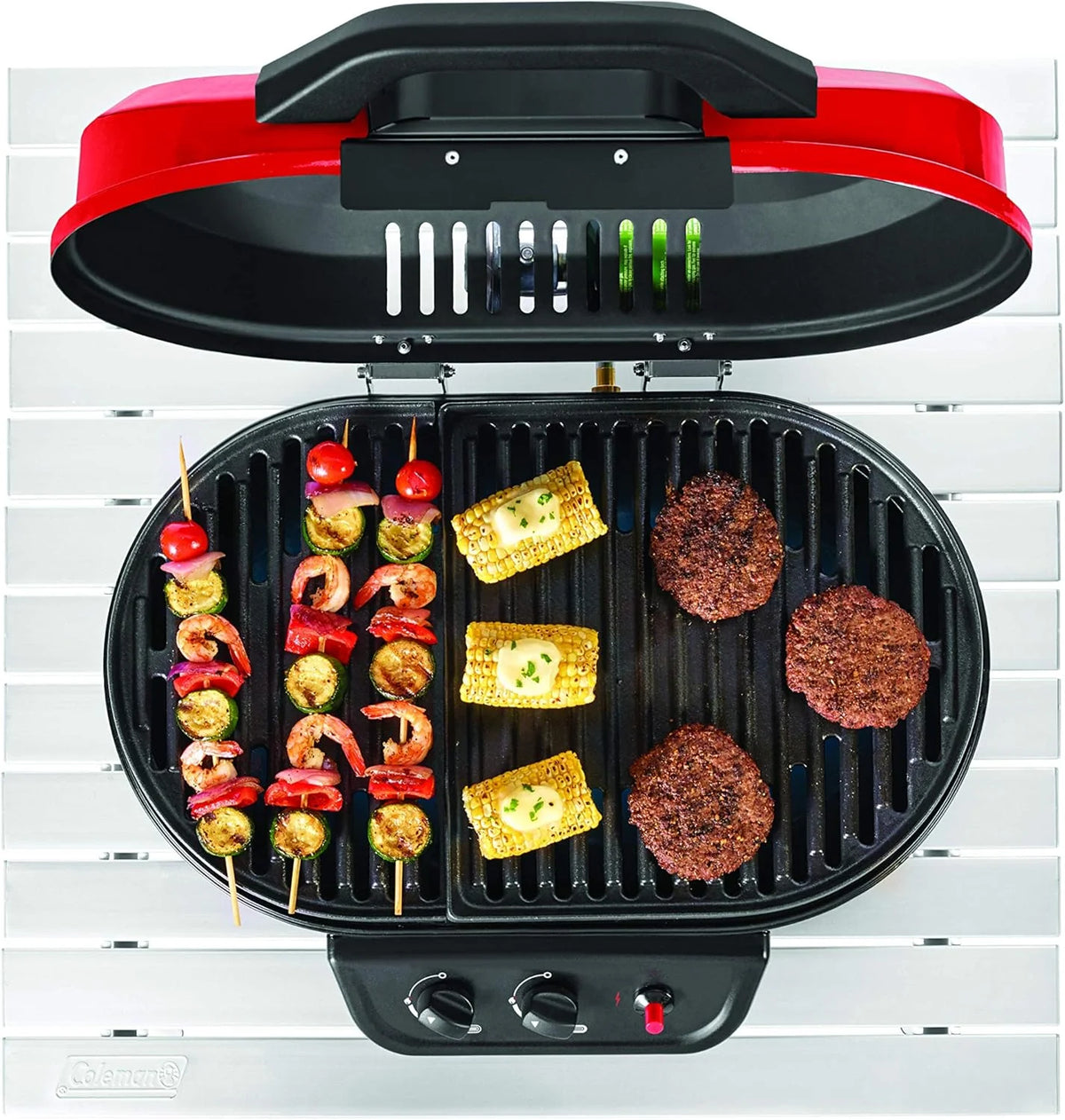 Portable standing propane grill