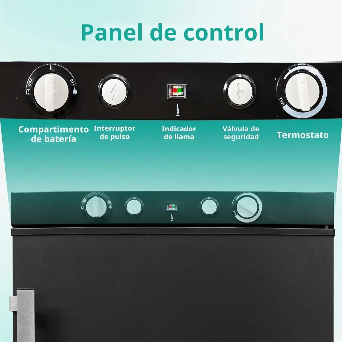 SMETA Nevera de Gas Butano. 100L con Congelador. Trivalente 12v 220v Gas. Frigorifico 12v. sin Ruido. Nevera para Furgoneta Camper Caravana