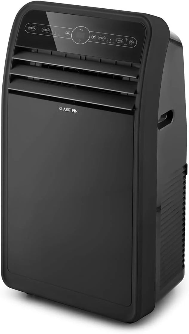 Klarstein Mobile Klimaanlage mit Abluftschlauch. 4-in-1 Klimagerät mit Ventilator. Luftentfeuchter & Nachtmodus. Kleine & Portable Klimaanlage für