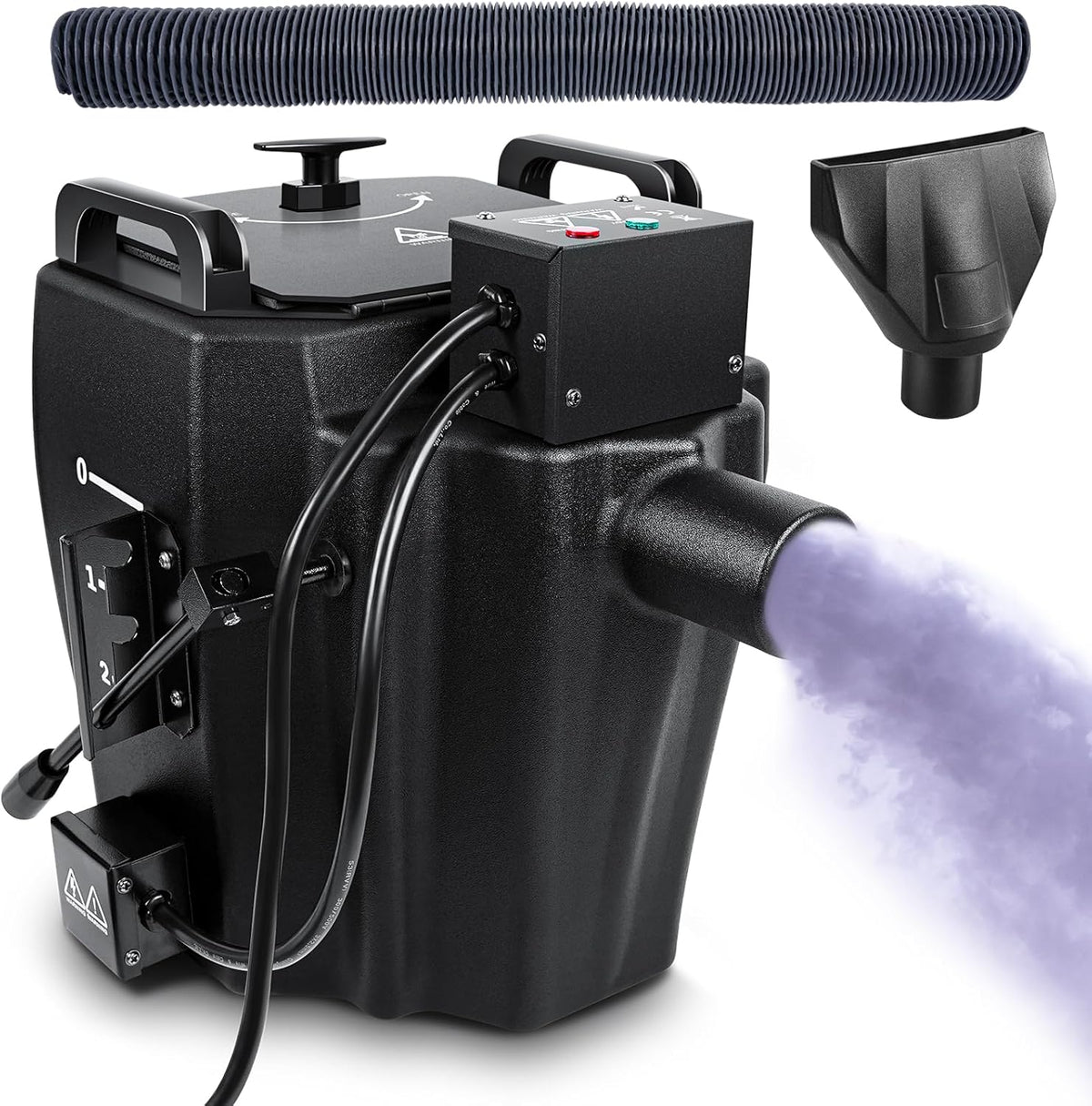 Dry Ice Fog Machine. 3500W Low Lying Fog Machine. Dry Ice Machine with Tube Nozzle High Density Fog Smoke for Wedding Party Events Stage Concert Club Performance DJ (Black)