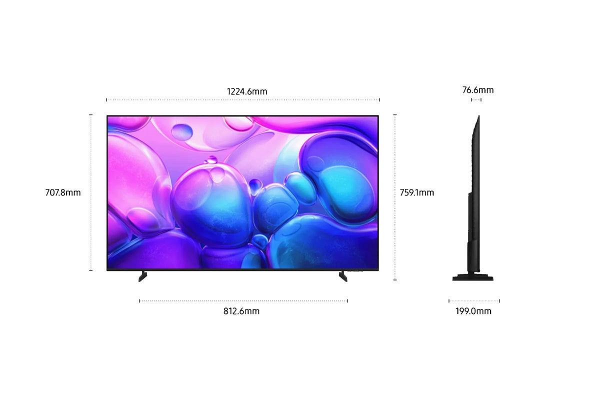 Samsung AI TV 55 Zoll QLED 55Q6F 4K Smart TV. Quantum Dots. Q4 Lite Processor. WiFi. Airplay. HDR. Q-Symphony. OTS Lite. Knox Security. Gaming Hub.