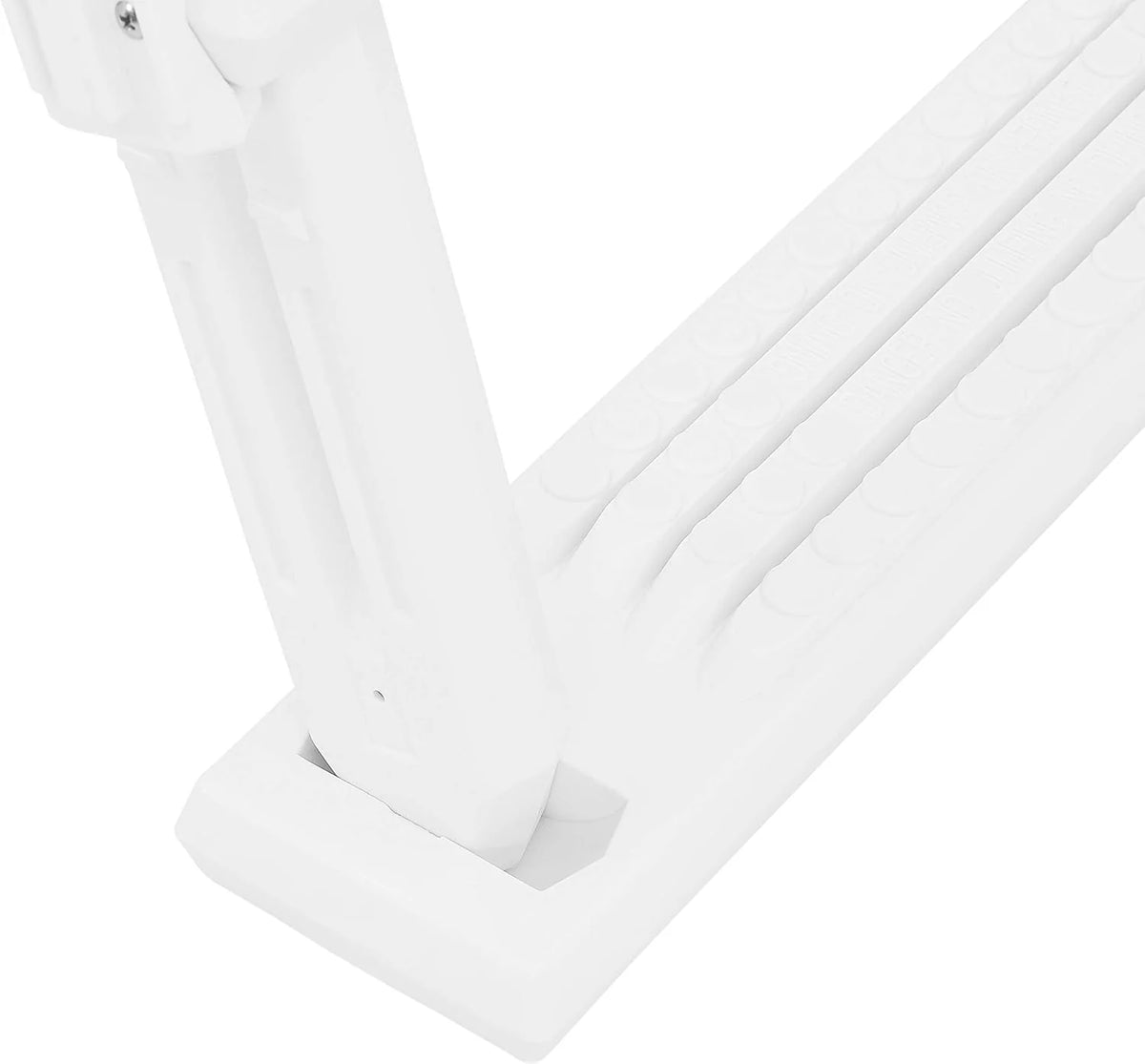 Deluxe Above-Ground Pool Ladder A-Frame Swimming Non-Sliip Step Ladder. White