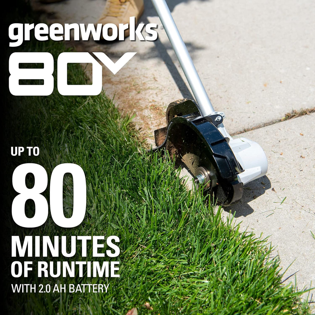 80V 8 inch Brushless Edger. Battery Not Included ED80L00
