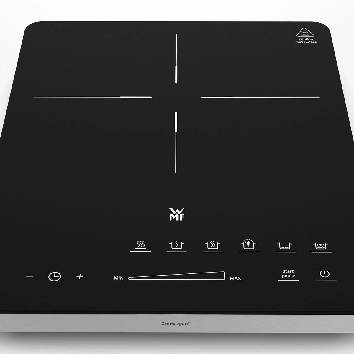 WMF Kult X Doppel- Induktionskochfeld 2 Platten. Kochplatte bis 28 cm. 2 Kochzonen. 8 Stufen. Topferkennung.Touch-Display. Glaskeramik. Timer-Funktion