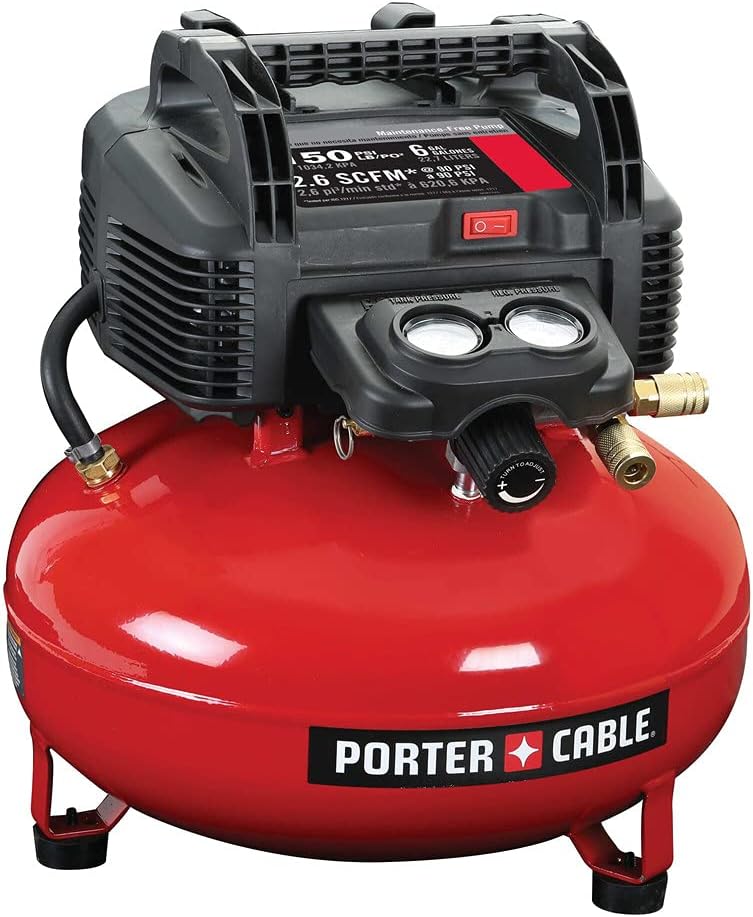 Air Compressor. 6-Gallon. Pancake. Oil-Free (C2002-ECOM)