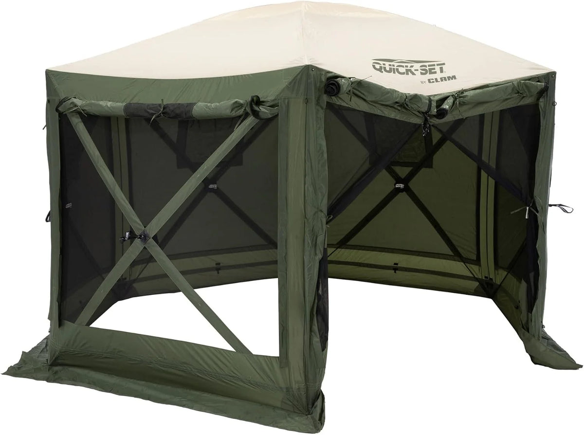 Screen Tent. Outdoor Camping Gazebo Canopy. Escape. 11.5'. Brown