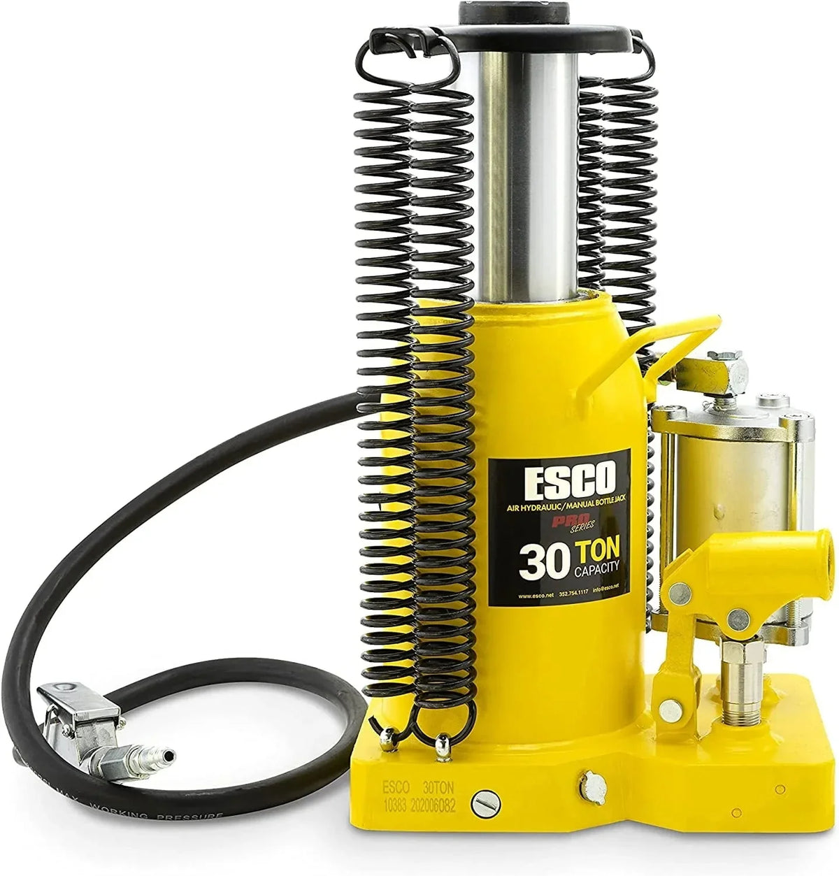 30 Ton Pro Series Air Hydraulic Bottle Jack – Heavy Duty Lifting for Automotive and Industrial Use