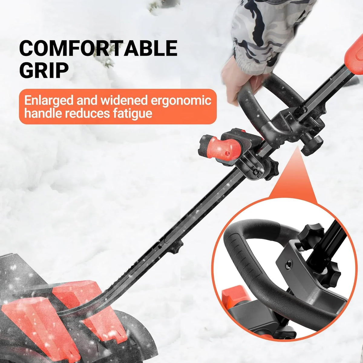 Cordless Snow Shovel with Wheels. 48V | 16-Inch | 4-Ah Brushless Cordless Snow Blower. Battery Snow Blower with Directional Plate & LED Lights (2 * 24V Battery & Dual Quick Charger Included)