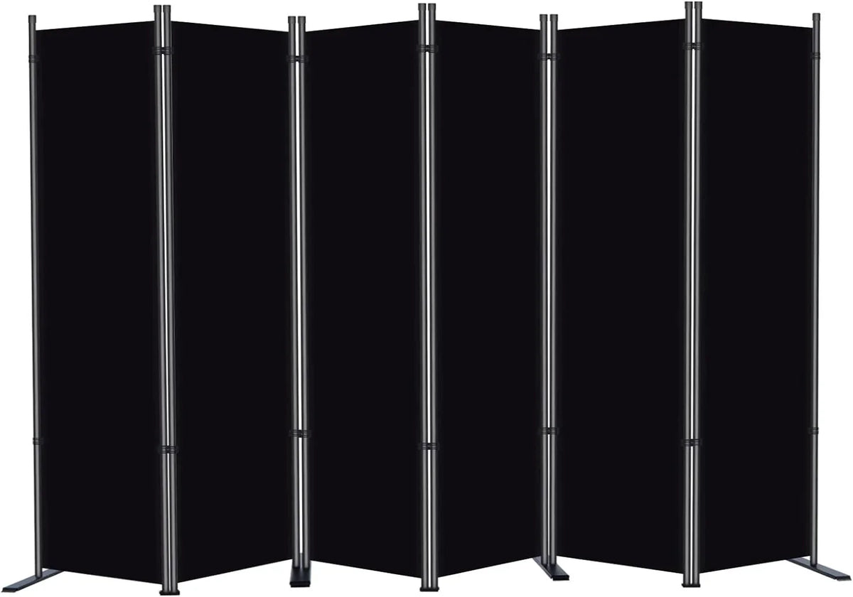 3 Panel Privacy Screen. 6 Ft Tall Folding Privacy Screen Room Dividers. Freestanding Room Partition Wall Dividers. 102''W x 20''D x 71''H. Black