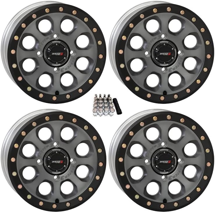 SB-7 Beadlock 15 Wheels Titanium (5+2) Polaris RZR 1000 XP/Ranger XP 900/1000