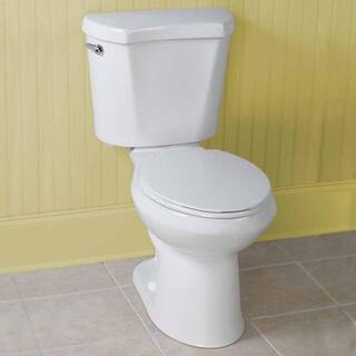2-Piece 1.28 GPF High-Efficiency Single-Flush Elongated Toilet. White