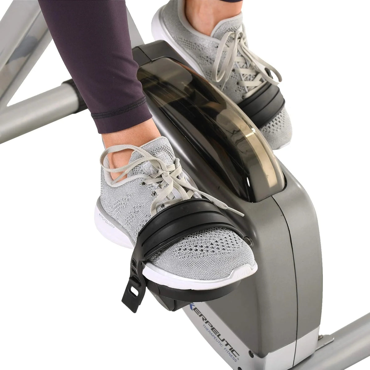 Compact folding exercise bike. 8 different intensity level fixed bikes. featuring Bluetooth tracking function and option for tablet stand.