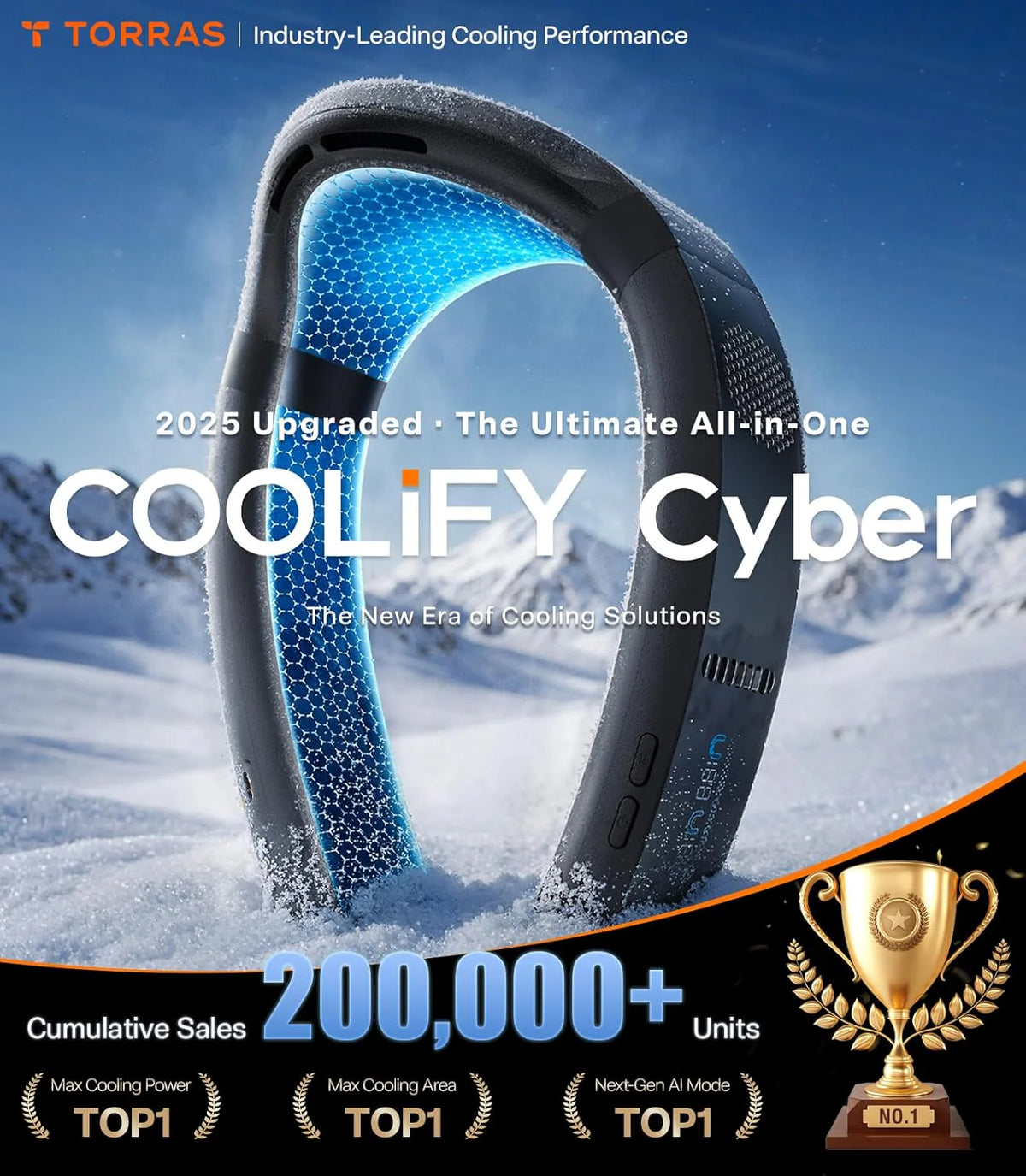 Cooling type network cooling fan. portable air conditioner. 720° immersive cooling. first dual-cooling fan. rechargeable