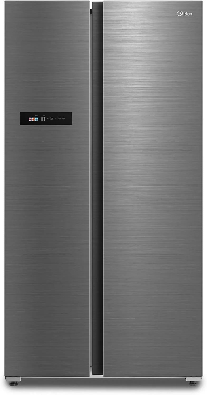 Midea KS-DDX 6.32 WT Side-by-Side Kühl-/Gefrierkombination/ 178.8 cm Hhe/ 254 kWh/Jahr/No Frost/Dual Inverter Compressor/mit 3in1 Wasser-/Eisspender