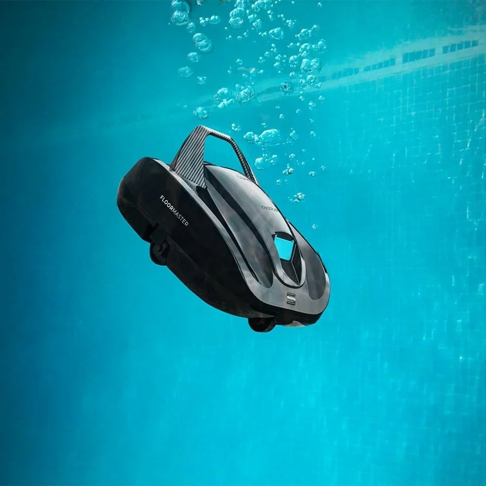 Cecotec Robot Limpiafondos Piscina sin Cable Conga Pooldroid 2000 FloorMaster. Autonomía 100mins. Piscina sin Pendientes. hasta 80m2. Profundidad