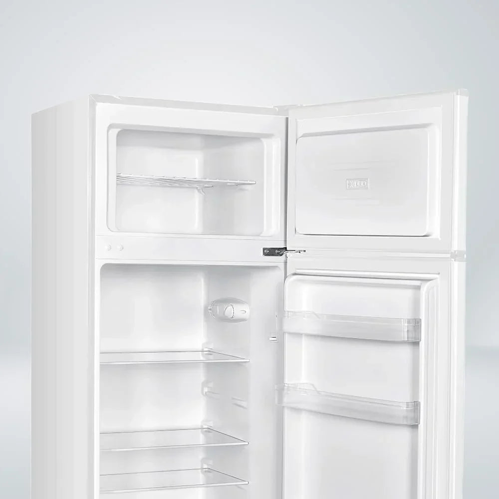 NILSON Frigorífico 2 Puertas Blanco NF145500E. Capacidad 206 Litros. Puerta Reversible. Bajo Nivel Sonoro. Eficiencia Energética Clase E