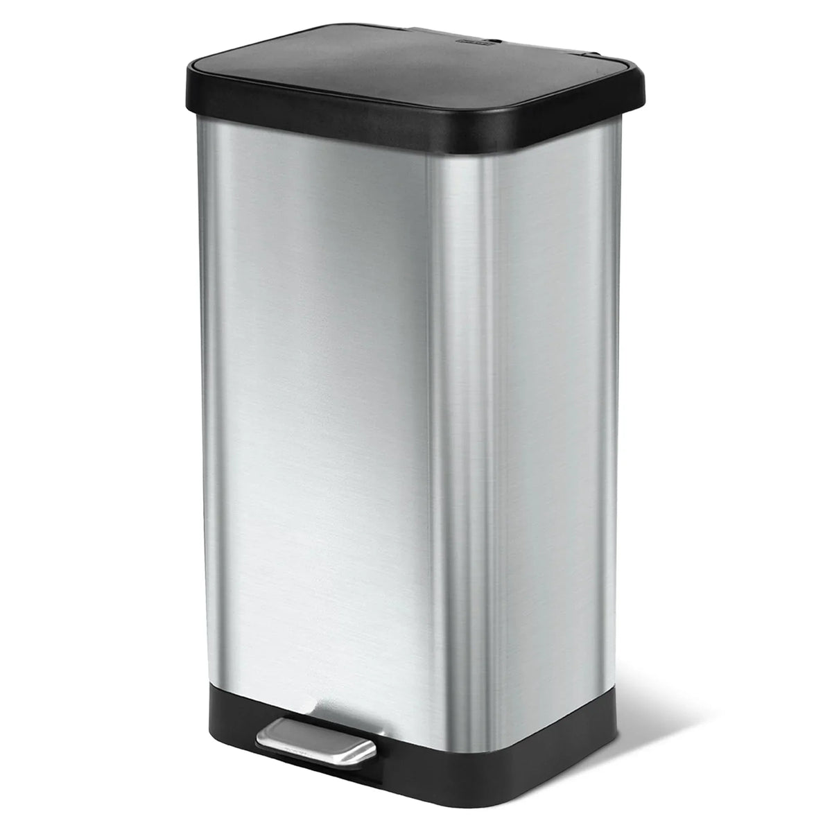 20 Gallon Stainless Steel Step Trash Can. Large Kitchen Garbage Bin with Odor Control