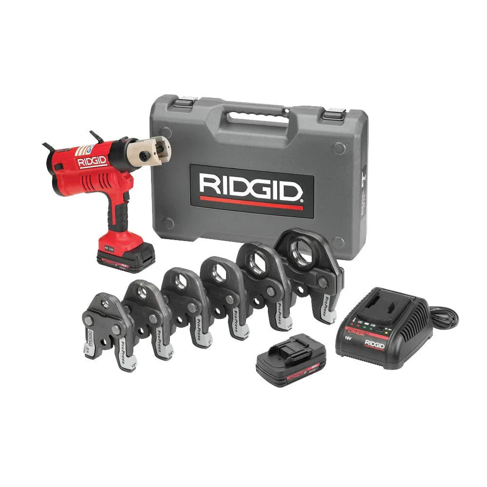 18V Cordless Press Tool Kit with Press Jaws. 1/2-Inch to 2-Inch
