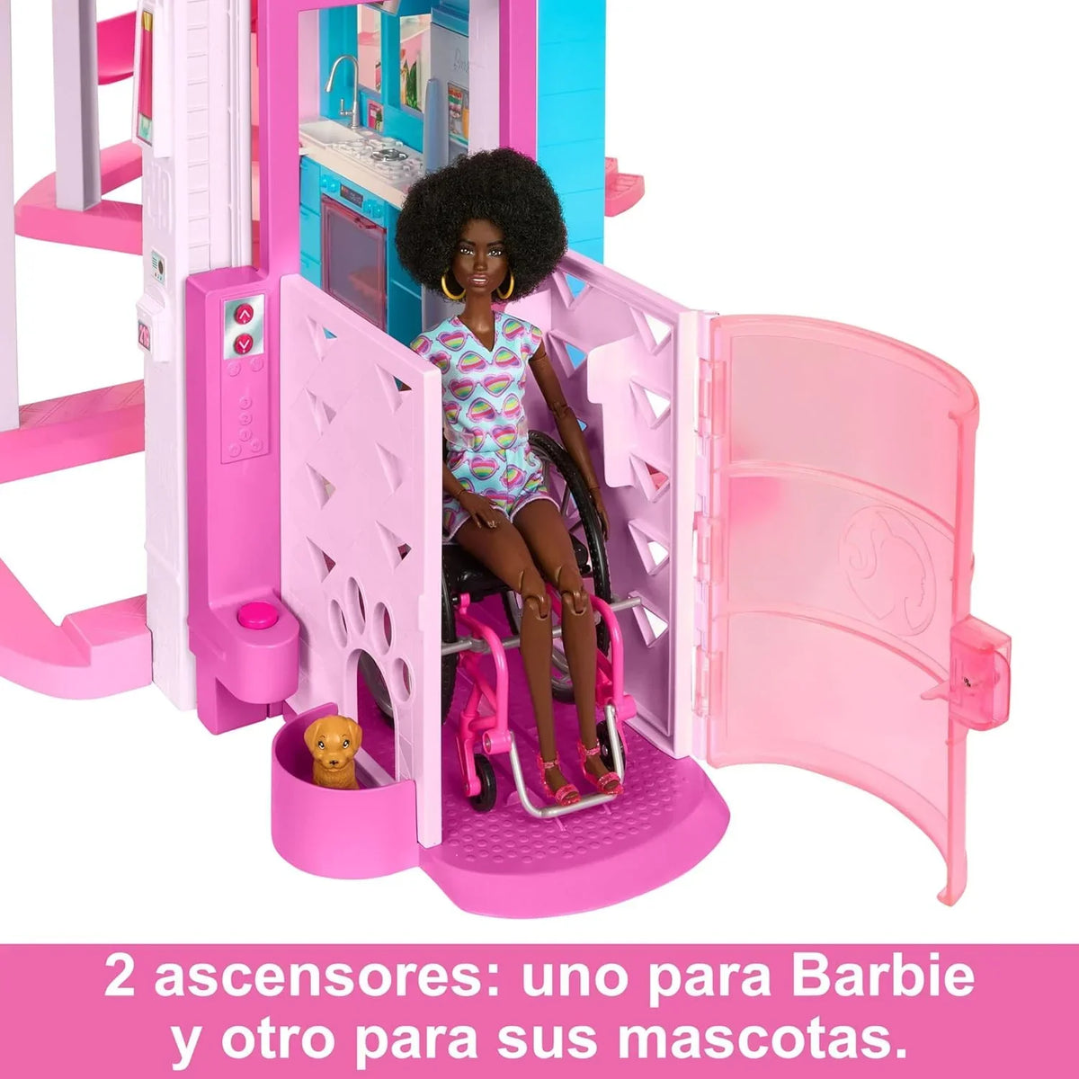 Barbie Dreamhouse 2023 Casa para muñecas de juguete de 3 plantas con +75 muebles y accesorios. +3 años (Mattel HMX10)