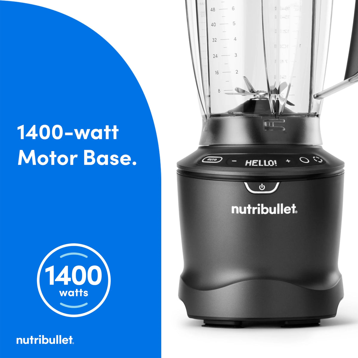 1400-Watt Blender Combo. Multi-Function Countertop Blender with Multiple Speed Settings. Gunmetal