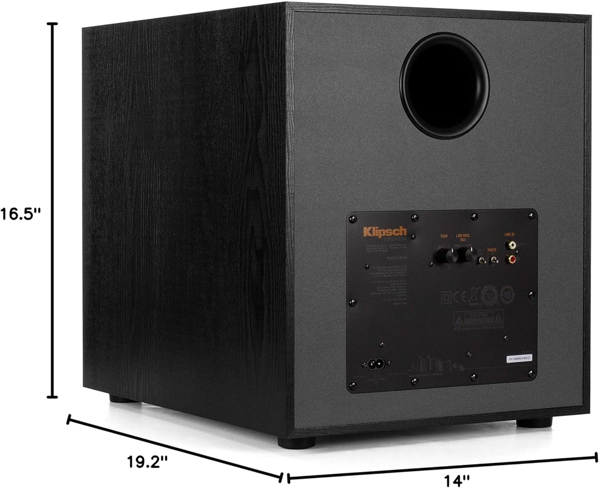 R-120SW Subwoofer. Black