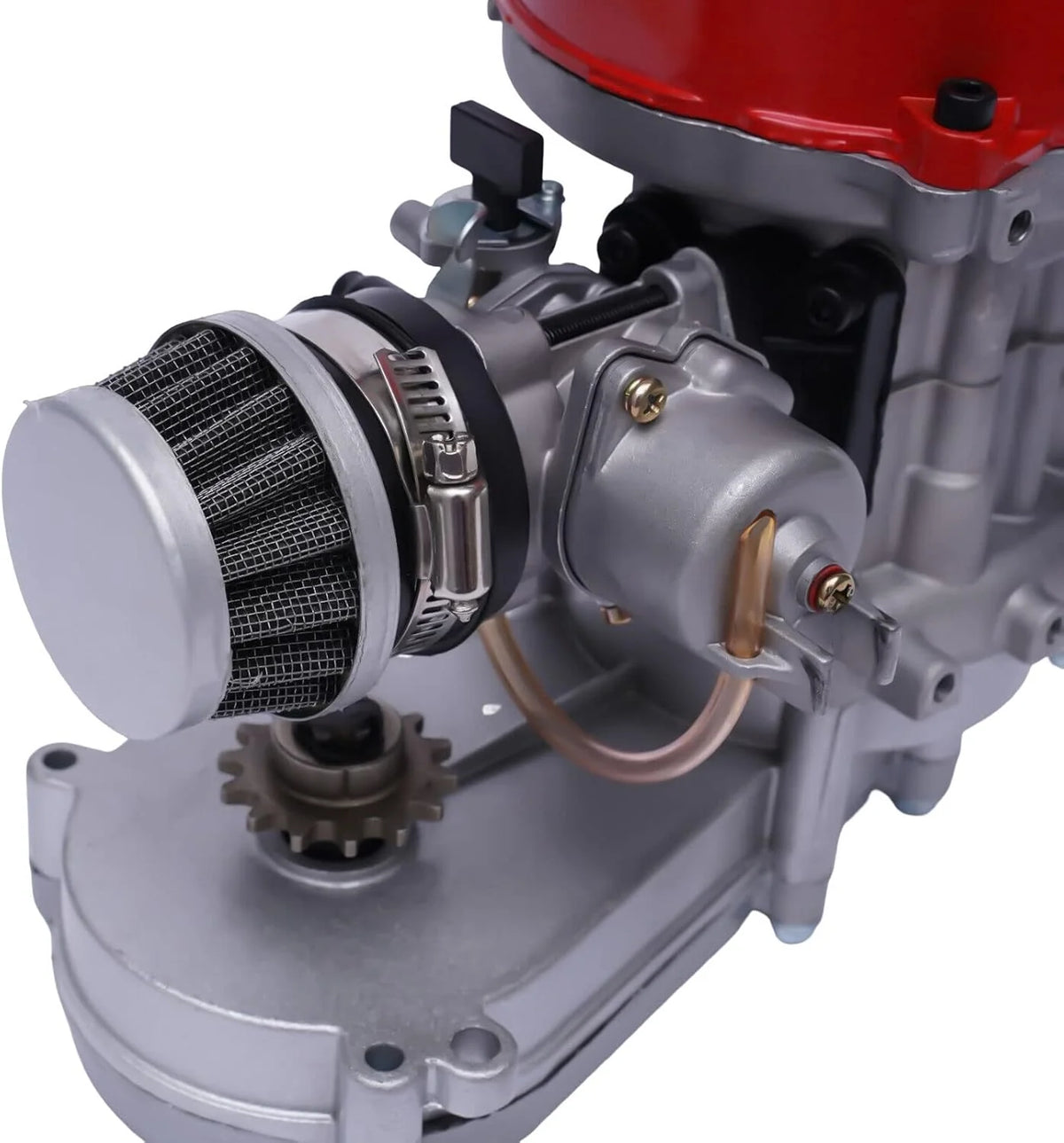 150CC 4 Stroke Engine Motor. Gy6 Single Cylinder Complete Engine Kit for 110cc-150cc Atvs and Go Karts and 11 Long Box Engine Size Scooters High-Flow Oil Pump CVT Carburetor Top Mount