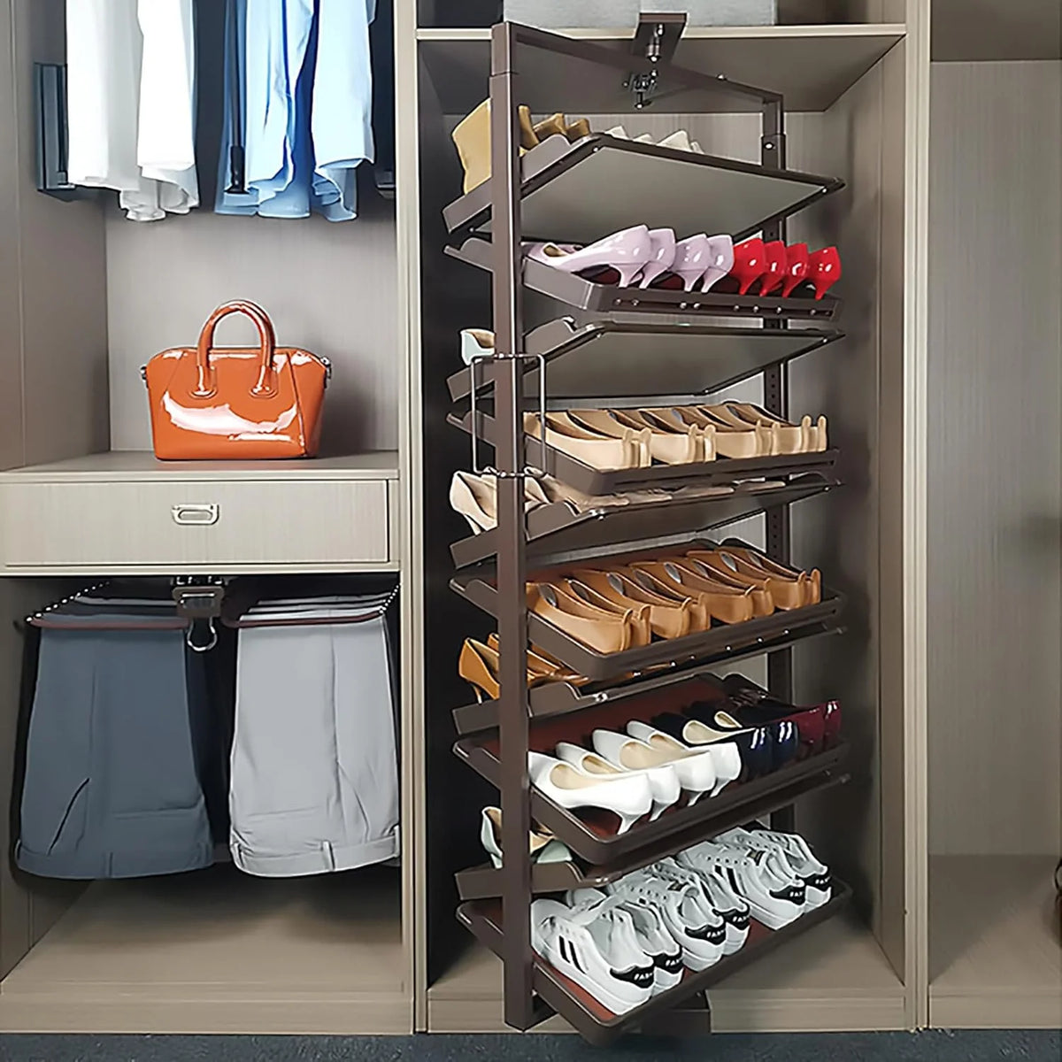 Rotating Shoe Rack .360° Rotating Vertical Shoe Rack .Free Standing Shoe Racks .15-Tiers Shoe Rack Organizer Shoe Storage Shelf For Entryway Living Room Hallway Shoe Cabinet. ( Size : Fifteen Layers )