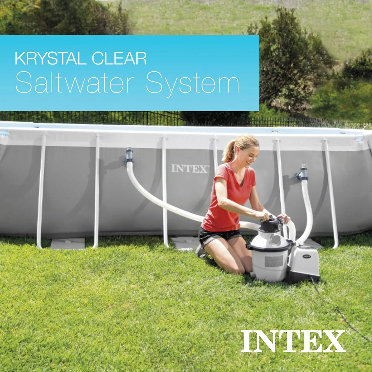 Krystal Clear Saltwater System for Above-Ground Pools up to 15.000 Gallons