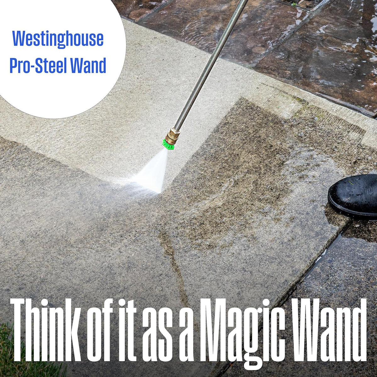 WPX3400 Gas Pressure Washer. 3400 PSI and 2.6 Max GPM. Onboard Soap Tank. Spray Gun and Wand. 5 Nozzle Set. for Cars/Fences/Driveways/Homes/Patios/Furniture