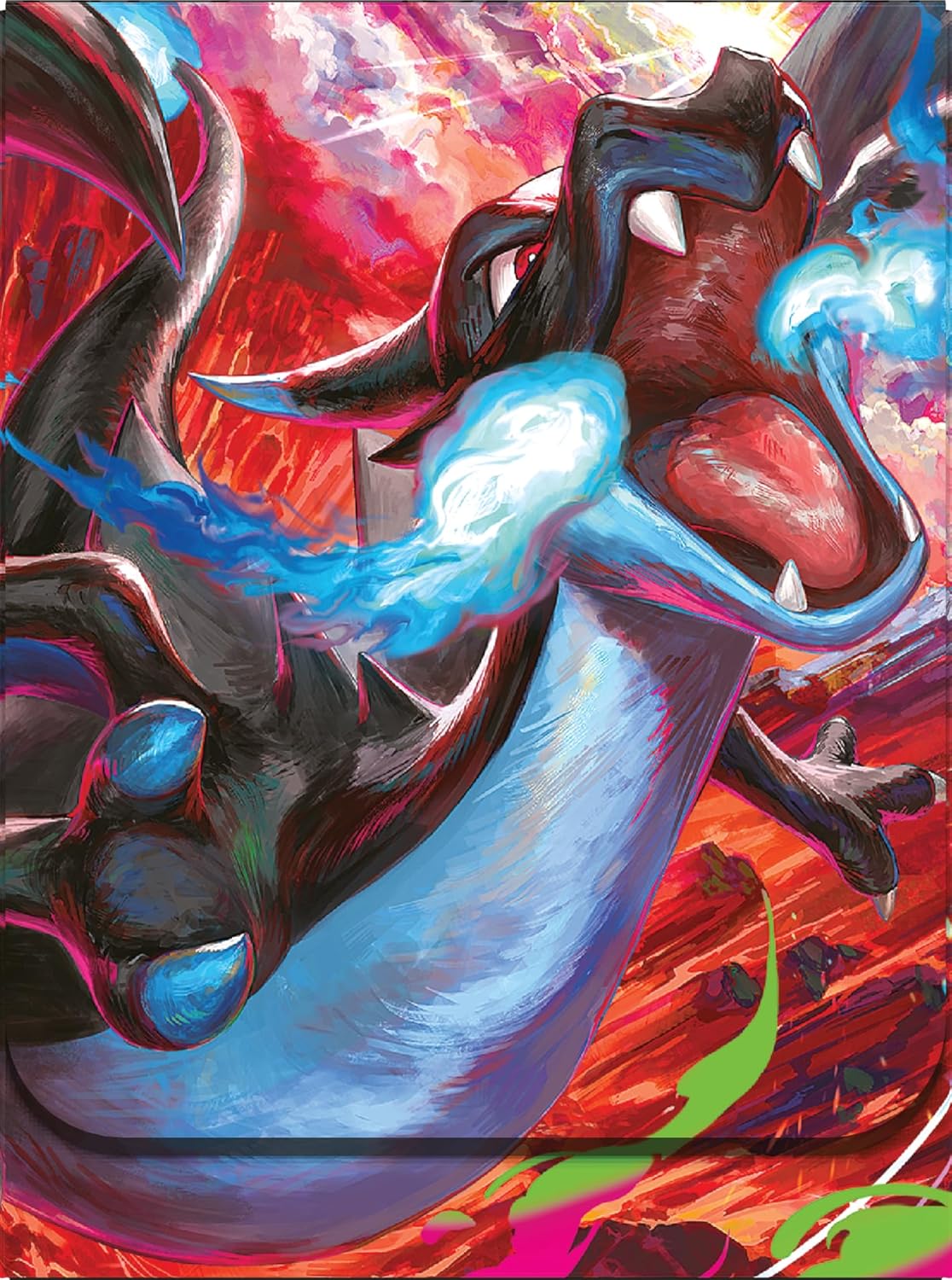 Pokémon: Colección Ultra Premium Mega Charizard X-ex del JCC Pokémon (Dos Cartas promocionales holográficas. 18 Sobres de expansión y Accesorios