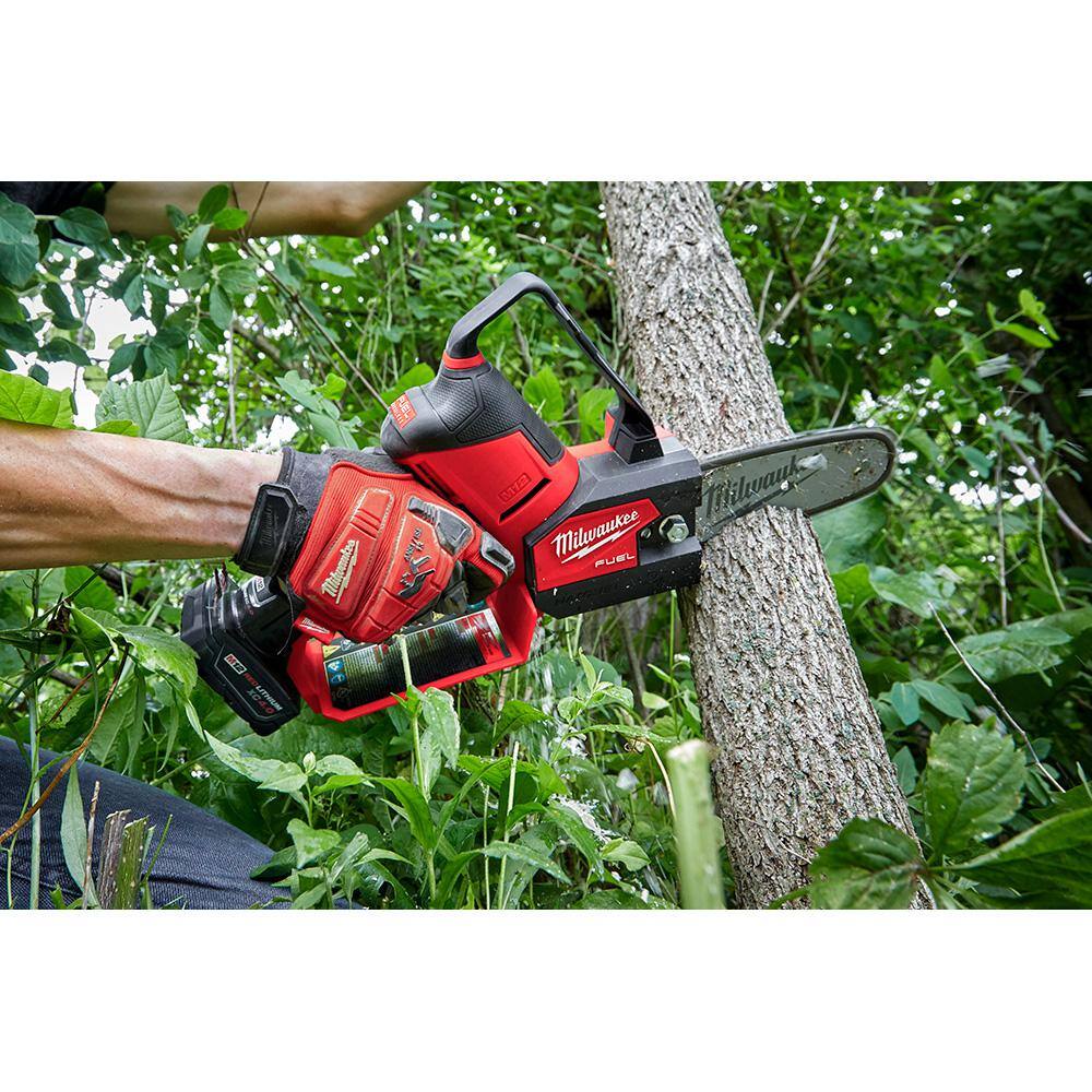 12V Brushless Cordless Pruning Saw – 8 Hedge Trimmer Kit with Battery
