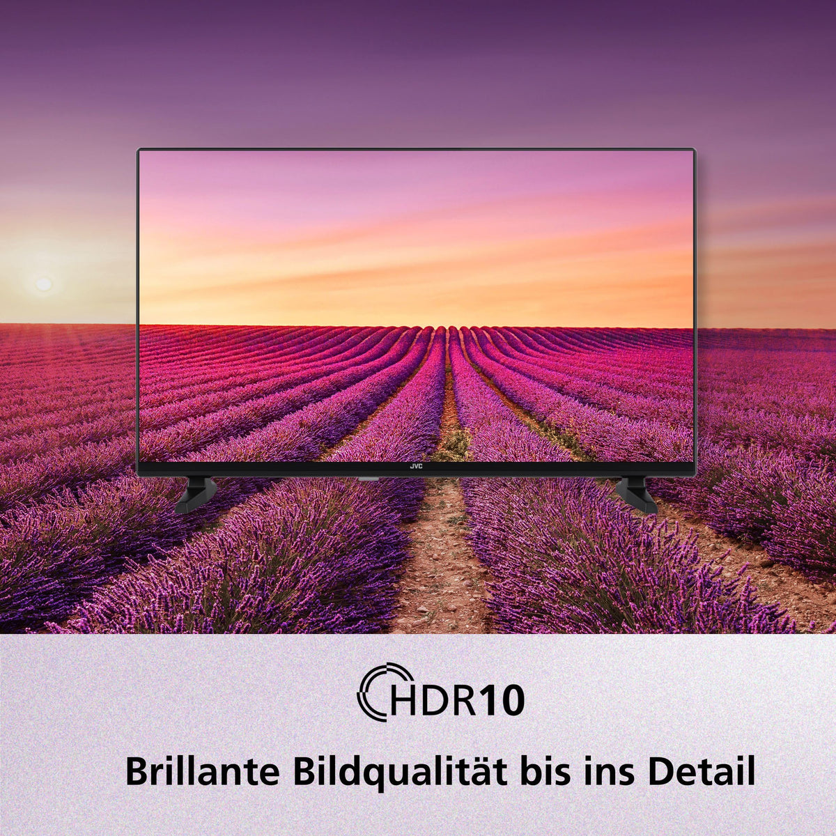 JVC Fernseher 40 Zoll Smart TV VIDAA Full HD HDR Fernseher mit 100 cm Bildschirmdiagonale und integriertem Triple-Tuner. LED TV LT-40VDF2555 (2026)